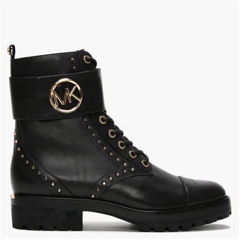 michael kors schnürstiefeletten tatum|Michael Kors Tatum Leather Combat Boots .